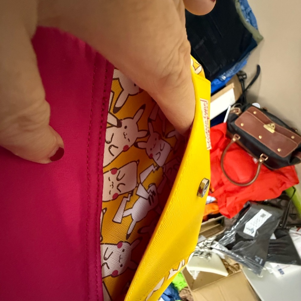 Source Unknown Pink And Yellow Backpack - image 6